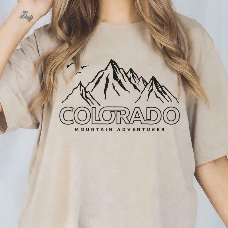 Y2K Aesthetic Colorado Mountain Unisex T-Shirt - Coquette & Grunge Style Fashion Y2K Aesthetic Colorado Mountain Unisex T-Shirt - Coquette & Grunge Style Fashion