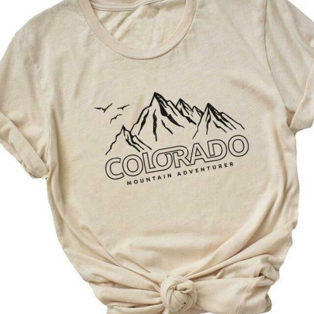 Y2K Aesthetic Colorado Mountain Unisex T-Shirt - Coquette & Grunge Style Fashion Y2K Aesthetic Colorado Mountain Unisex T-Shirt - Coquette & Grunge Style Fashion