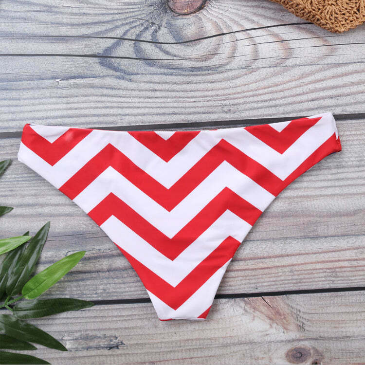 Y2K Aesthetic Colorful Striped Bikini Set for Niche Women Fashion