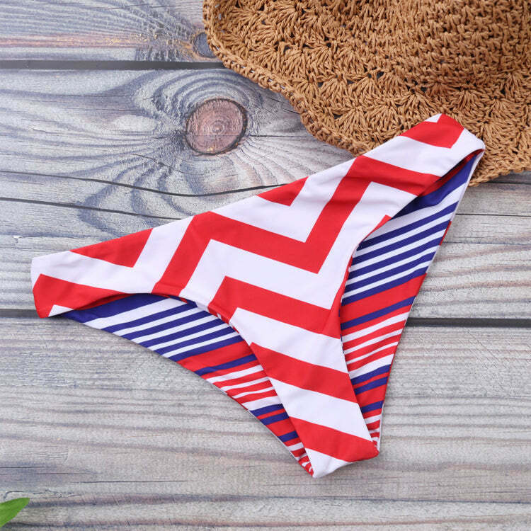 Y2K Aesthetic Colorful Striped Bikini Set for Niche Women Fashion