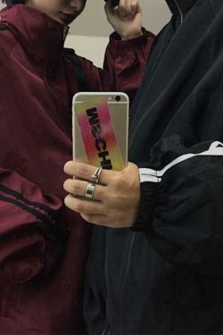 Y2K Aesthetic Contrast Stripe Zip Up Jacket - Coquette Grunge Fashion & Pastel Goth Vibes