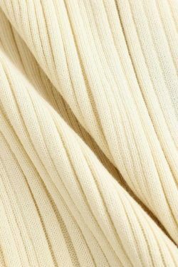 Y2K Aesthetic Contrast Trim Knitted Dress - Coquette Style with Grunge Flair and Pastel Goth Vibes