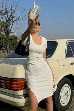 Y2K Aesthetic Coquette Bodycon Dress - Grunge Style Cargo Skirt & Pastel Goth Outfit