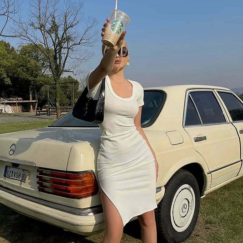 Y2K Aesthetic Coquette Bodycon Dress - Grunge Style Cargo Skirt & Pastel Goth Outfit