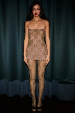 Y2K Aesthetic Coquette Dress with Stockings - Sexy Breast-Wrapped Outfit for Women