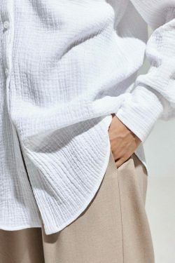 Y2K Aesthetic Coquette Loose Shirt - Grunge Style Cargo Skirt & Pastel Goth Fashion