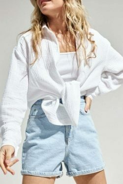 Y2K Aesthetic Coquette Loose Shirt - Grunge Style Cargo Skirt & Pastel Goth Fashion