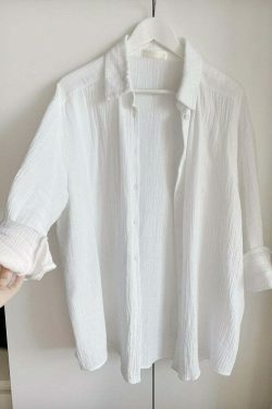 Y2K Aesthetic Coquette Loose Shirt - Grunge Style Cargo Skirt & Pastel Goth Fashion