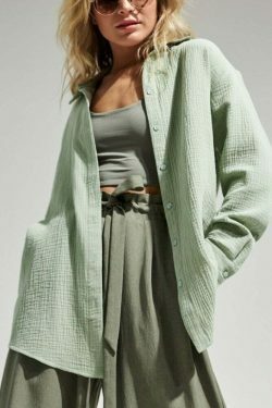 Y2K Aesthetic Coquette Loose Shirt - Grunge Style Cargo Skirt & Pastel Goth Fashion