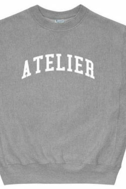 Y2K Aesthetic Coquette Style 'Atelier' Sweatshirt by AFFICIAL x CHAMPION
