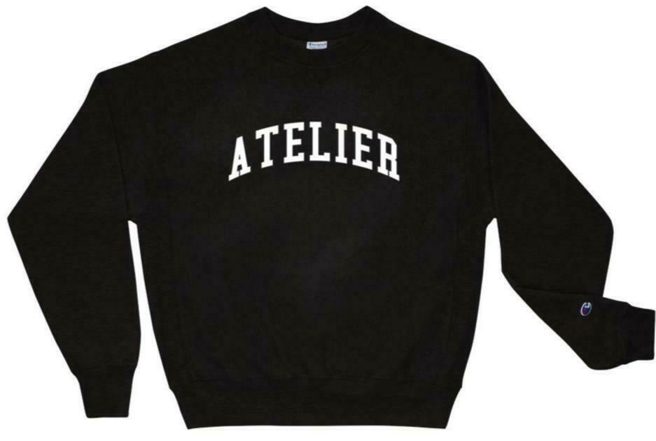 Y2K Aesthetic Coquette Style 'Atelier' Sweatshirt by AFFICIAL x CHAMPION Y2K Aesthetic Coquette Style 'Atelier' Sweatshirt by AFFICIAL x CHAMPION