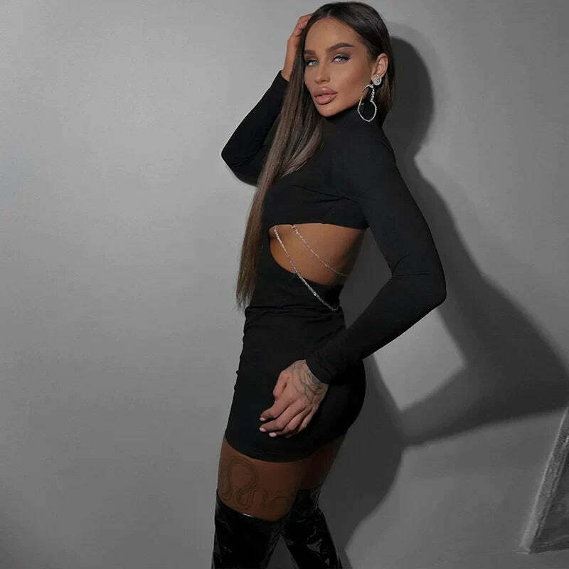 Y2K Aesthetic Coquette Style Backless Mini Dress for Women - More Time To Shine