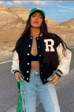 Y2K Aesthetic Coquette Style Baseball Jacket for Women - Grunge, Pastel Goth, and Old Money Fashion