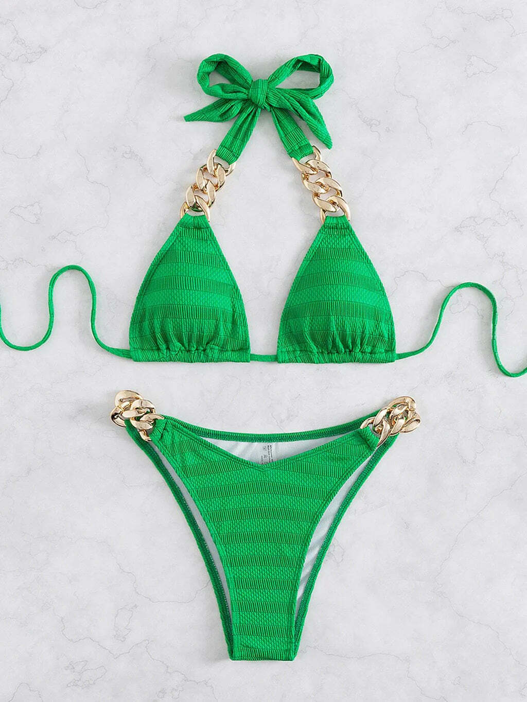 Y2K Aesthetic Coquette Style Beach Bikini Solid Color Sexy Swimsuit Y2K Aesthetic Coquette Style Beach Bikini Solid Color Sexy Swimsuit