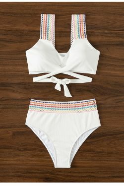 Y2K Aesthetic Coquette Style Cargo Skirt & Bikini Set - Grunge & Pastel Goth Fashion