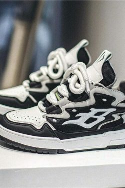 Y2K Aesthetic Coquette Style Cargo Skirt & Hoodie Set with BTHS Lo-Phat Sneakers