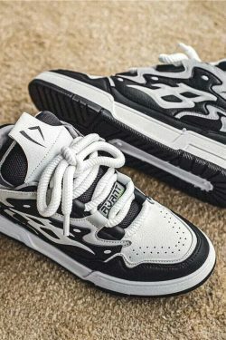 Y2K Aesthetic Coquette Style Cargo Skirt & Hoodie Set with BTHS Lo-Phat Sneakers