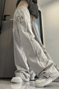 Y2K Aesthetic Coquette Style Cargo Skirt & Hoodie Set with Letter Embroidered Baggy Sweatpants