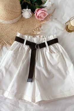 Y2K Aesthetic Coquette Style Cargo Skirt - Grunge Fashion Women's Elegant Cotton Shorts