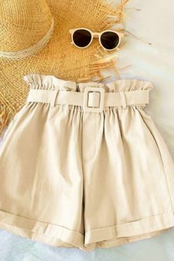 Y2K Aesthetic Coquette Style Cargo Skirt - Grunge Fashion Women's Elegant Cotton Shorts