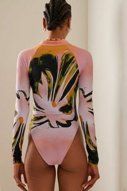 Y2K Aesthetic Coquette Style Cargo Skirt - Grunge Goth Fashion Printed Spandex Bodysuit