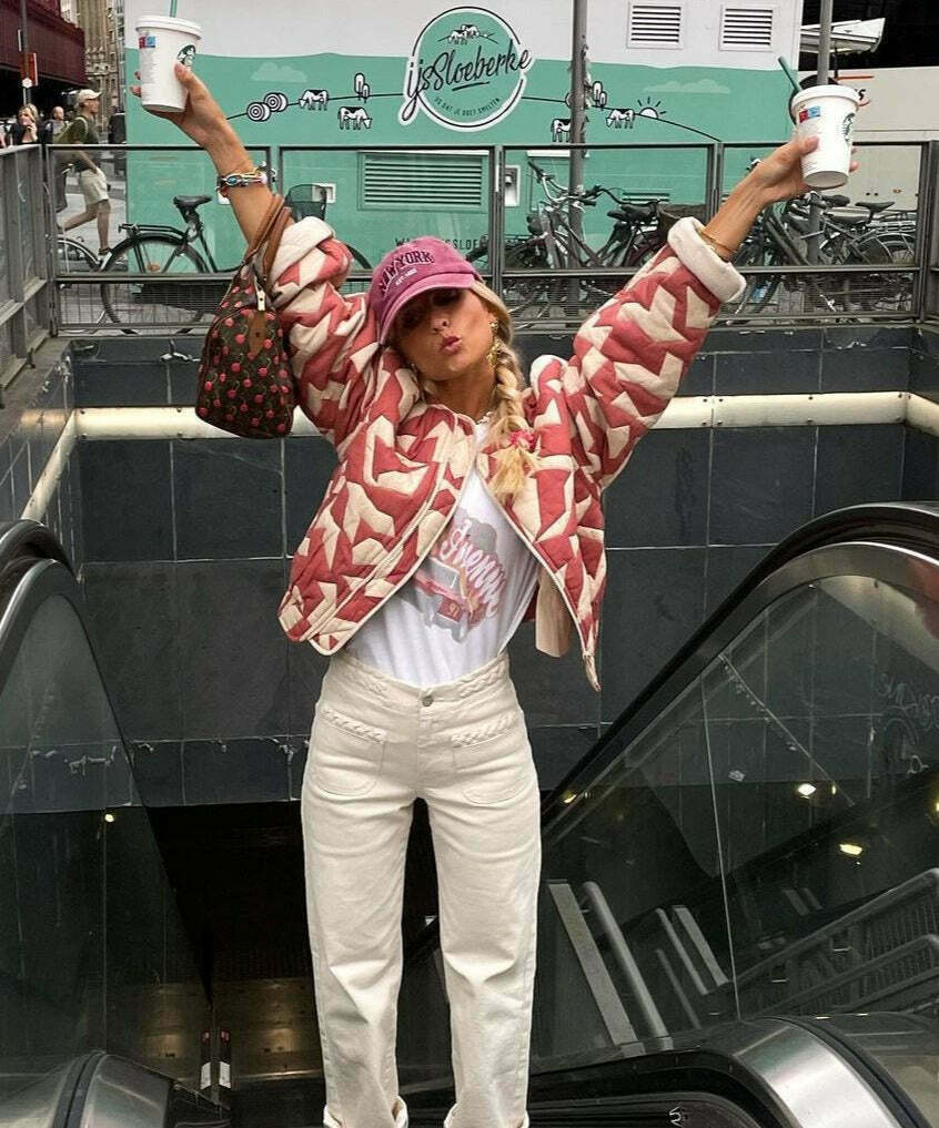 Y2K Aesthetic Coquette Style Cargo Skirt - Trendy Printed Cotton Short Jacket Y2K Aesthetic Coquette Style Cargo Skirt - Trendy Printed Cotton Short Jacket