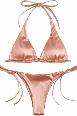 Y2K Aesthetic Coquette Style Cargo Skirt and Cute Tops Beach Suit Swimsuit