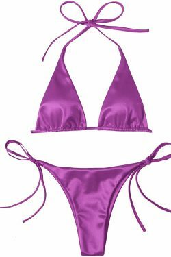 Y2K Aesthetic Coquette Style Cargo Skirt and Cute Tops Beach Suit Swimsuit