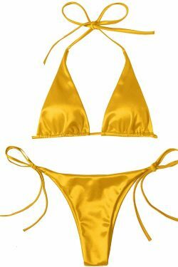 Y2K Aesthetic Coquette Style Cargo Skirt and Cute Tops Beach Suit Swimsuit