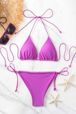 Y2K Aesthetic Coquette Style Cargo Skirt Bikini Set