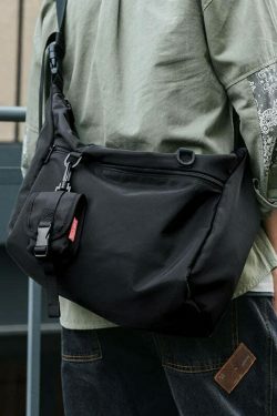 Y2K Aesthetic Coquette Style Cargo Skirt Messenger Bag for Women - Water-Resistant & Fashionable