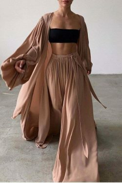 Y2K Aesthetic Coquette Style Cargo Skirt Set with Sexy 3-Piece Loose Suit