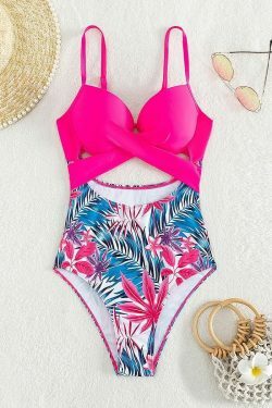 Y2K Aesthetic Coquette Style Cargo Skirt Swimsuit - Grunge Goth Fashion for Women