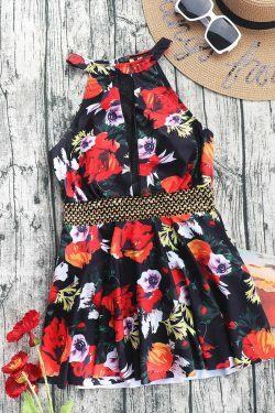 Y2K Aesthetic Coquette Style Cargo Skirt Swimsuit - Vintage-inspired Fashion for Women