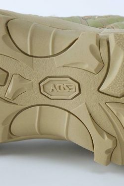 Y2K Aesthetic Coquette Style Cargo Skirt with ESDY Tactical Boots