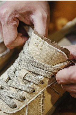 Y2K Aesthetic Coquette Style Cargo Skirt with Vintage Military Sneakers