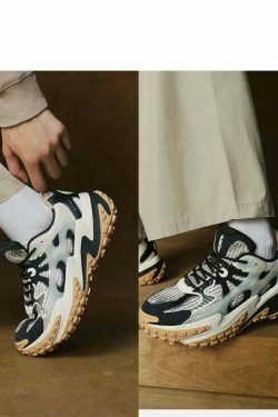 Y2K Aesthetic Coquette Style Cargo Skirt with Xtep Chinoiserie Sneakers