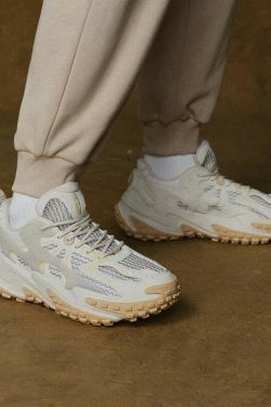 Y2K Aesthetic Coquette Style Cargo Skirt with Xtep Chinoiserie Sneakers