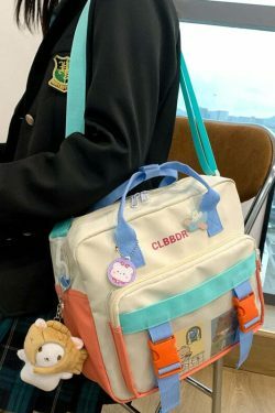 Y2K Aesthetic Coquette Style Cute Bear Backpack with Multi Pockets