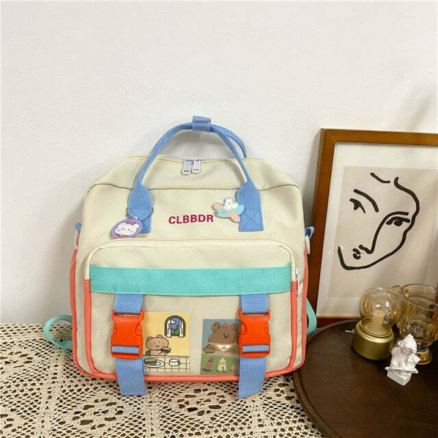 Y2K Aesthetic Coquette Style Cute Bear Backpack with Multi Pockets Y2K Aesthetic Coquette Style Cute Bear Backpack with Multi Pockets