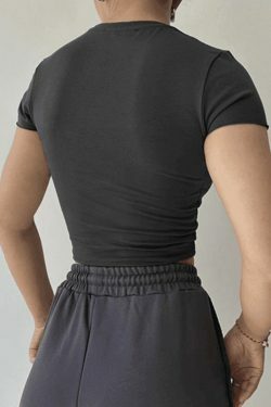 Y2K Aesthetic Coquette Style Cute Crop Top for Women - Grunge Fashion with Pastel Goth Vibes