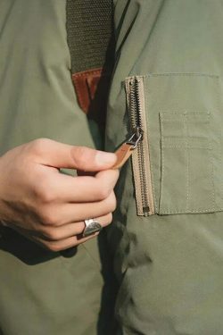 Y2K Aesthetic Coquette Style Grunge Fashion Cargo Skirt Hoodie - MA-1 Flight Jacket