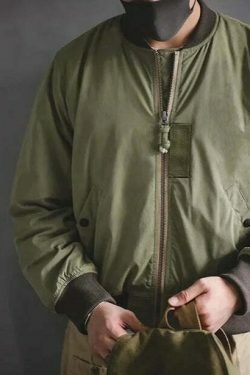 Y2K Aesthetic Coquette Style Grunge Fashion Cargo Skirt Hoodie - MA-1 Flight Jacket