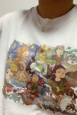 Y2K Aesthetic Coquette Style Grunge Hoodie - Vintage Fashion Arty Unisex T-Shirt