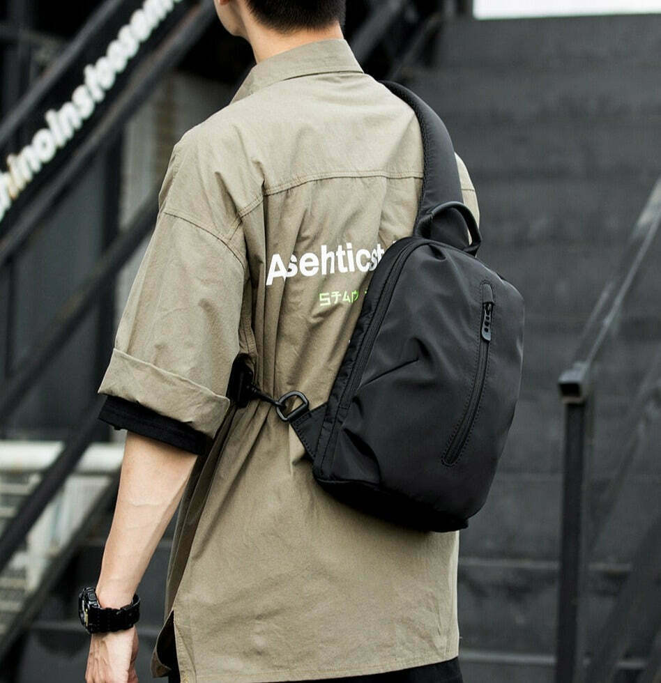 Y2K Aesthetic Coquette Style Grunge Hoodie Cargo Skirt Pastel Goth Fashion Water Resistant Sling Bag Y2K Aesthetic Coquette Style Grunge Hoodie Cargo Skirt Pastel Goth Fashion Water Resistant Sling Bag