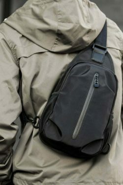 Y2K Aesthetic Coquette Style Grunge Hoodie Cargo Skirt Pastel Goth Fashion Water Resistant Sling Bag