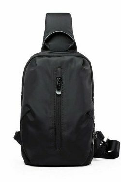 Y2K Aesthetic Coquette Style Grunge Hoodie Cargo Skirt Pastel Goth Fashion Water Resistant Sling Bag