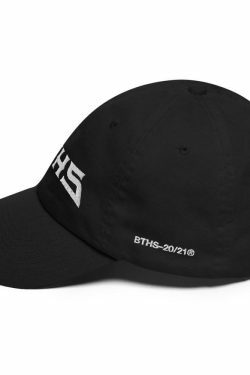 Y2K Aesthetic Coquette Style Grunge Hoodie with Cargo Skirt & Vintage Sweater - BTHS Logo Cap