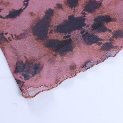 Y2K Aesthetic Coquette Style Grunge Outfit with Tie Dye Skirt Y2K Aesthetic Coquette Style Grunge Outfit with Tie Dye Skirt