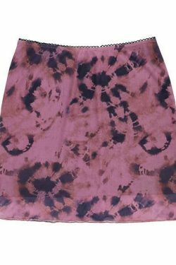 Y2K Aesthetic Coquette Style Grunge Outfit with Tie Dye Skirt